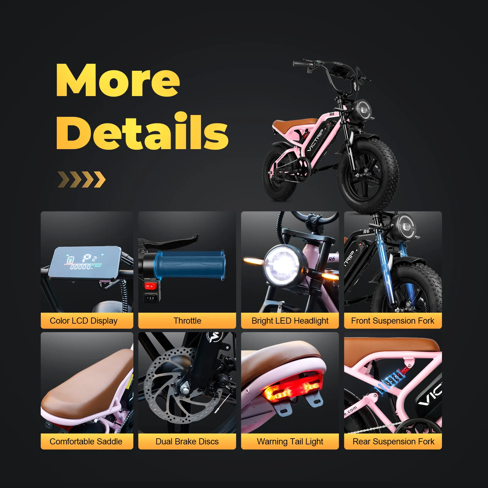 VICTRIP®R6 Off Road Ebike - Image 9